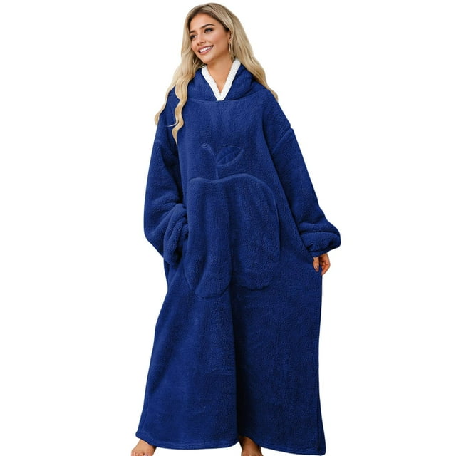 Chandail à Capuchon Couverture Portable pour Adulte Couverture en Peluche chandail en Molleton Taille Unique