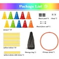thumbnail image 3 of 6 Sets Dog Agility Hurdle Cone Set, Adjustable Obstacle Training for Puppy, Pet Crossbar Combo for Beginners for Backyard, 5 Sets x Pole Obstacles,1 Set x Hoop Jump, 3 of 6
