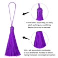 thumbnail image 3 of Unique Bargains 6.5' Silky Bookmark Tassels with Loop for DIY Craft Accessory, 20Pack Purple, 3 of 5
