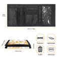 thumbnail image 6 of Psesaysky Yellow Butterfly Marble Decoration Wear-Resistant Trifold Card Wallet, Stretch Polyester Tri-Fold Wallets Purse Slim Children Wallets for Sports Holiday, 6 of 6