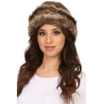 thumbnail image 2 of Sakkas Sparrow Unisex Lined Insulated Faux Fur Hat Cap Folded Brim - Chocolate - One Size Regular, 2 of 4