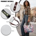 thumbnail image 5 of ZUXONGSY Hummingbird Cherry Blossom Print Tote Bag for Women Travel Tote Handbag Top Zipper Shoulder Purse Large Capacity Pu Leather Commuter Bags, 5 of 6