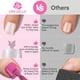 thumbnail image 5 of Puntas para uñas de los pies UNA GELLA, punta cuadrada, 15 tamaños, 504 unidades, gel blando, 5 of 8
