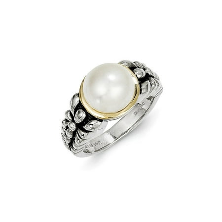 10 Mm Pearl Ring - 925 Sterling Silver 14kt 9.5 10mm Freshwater Cultured Pearl Band Ring Size 8.00 Fine Jewelry Ideal Gifts For Women Gift Set From Heart