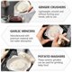 thumbnail image 4 of 2 Pcs Convenient Eating Bowls Ginger Grinders Ceramic Pumpkin Mincers (White), 4 of 4