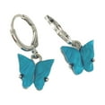 thumbnail image 3 of Silver Butterfly Kisses blue pearly butterflies with mini silver butterflies, 3 of 6