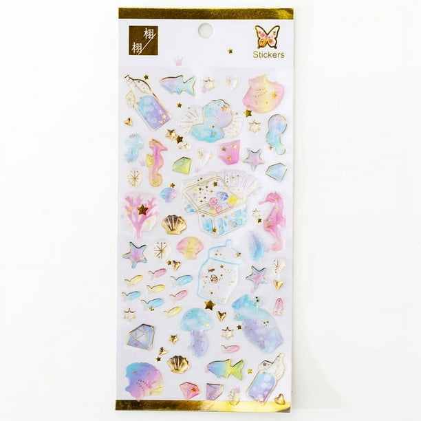 Pegatina de pegamento de cristal de cielo estrellado de ensueño, pegatina de bronceado tridimensional de protección del medio ambiente para teléfono móvil, pegatina de cuenta de mano, material