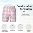 thumbnail image 5 of Lsque Mens Swim Trunks Heart Buffalo Plaid Pattern - Bathing Suit Compression Liner - Beach Swim Shorts Swimwear - (S-3XL) - Stretch Quick Dry -Small, 5 of 9