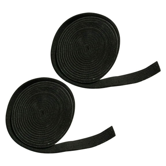 LOLIPPYY 2Pcs Black Self-Adhesive Felt Strips for Home Furniture Protection Sealing Strip Noise Reduction