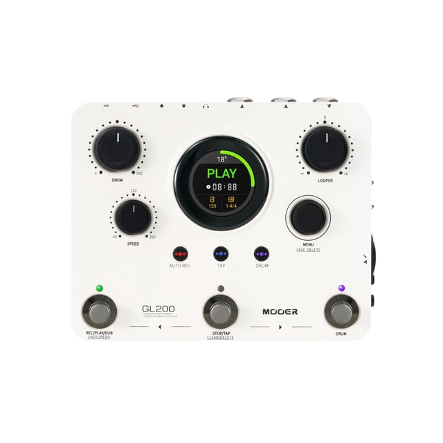 Pedal Looper MOOER GL200 Máquina de Ritmos con 800 minutos de Loop
