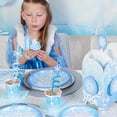 thumbnail image 3 of Pajitas reutilizables de plástico Frozen, 24 unidades, con diseño de copos de nieve, 3 of 7