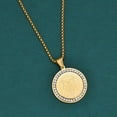 thumbnail image 2 of Viking Wolf Circle Runes R Stainless Steel Necklace, 2 of 5