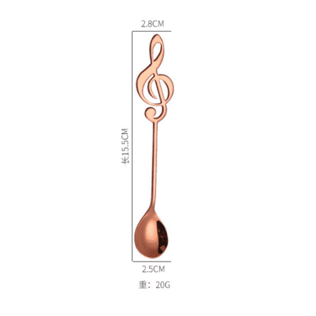

Stainless Steel Musical Note Dessert Spoon Coffee Tea Coffee Spoon Tableware