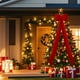 thumbnail image 2 of Adorno navideño de madera con forma de estrella y bellota para decorar paredes, puertas y ventanas en fiestas navideñas. NCHKUN, 2 of 4