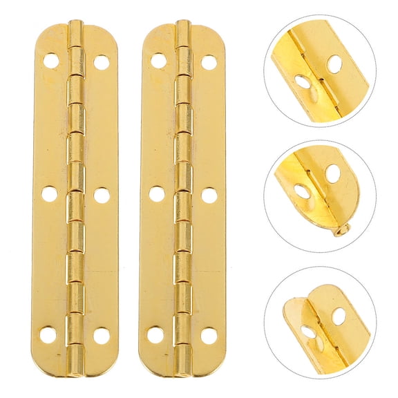 Masteelf 10pcs Piano Gate Hinges Wooden Box Small Hinges Crafts Mini Hinges Diy Projects Heavy Duty Hinges Furniture Display Box Hinges For Wooden Cases