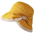 thumbnail image 6 of CoCopeaunts Women Bucket Hat with Bow Tie Wide Large Brim Sun Cap Outdoor Fisherman Hat UV Proof Sun Protection Bucket Cap, 6 of 8