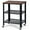 Black, variant on Topbuy Rolling Kitchen Storage Carts with Wheels, PB Board and Iron Black, 24 in