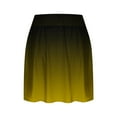 thumbnail image 4 of Lcziwo Skirts for Women 2025 Summer Vacation Casual Skorts Athletic Workout Yoga Running Skirts Lightweight Stretchy Gradient Skorts with Liner Yellow,L, 4 of 5