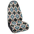 thumbnail image 2 of POLERO Geometric Diamond Design Car Front Seat Cover, Waterproof Non Slip Plush Microfiber Protector, Suitable for Van Truck Seat, Fit for SUVs, 2 of 7