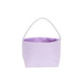 thumbnail image 3 of hulanddfd Easter Bunny Basket, Purple Large Capacity Canvas Handbasket Cute Candy Bowl for Easter Party Decoration, 3 of 6
