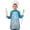 Easter and Rainbows, variant on Easter and Rainbows Blue Pattern Youth Aprons, Adjustable Neck Strap Aprons for Teens' Cooking & Baking