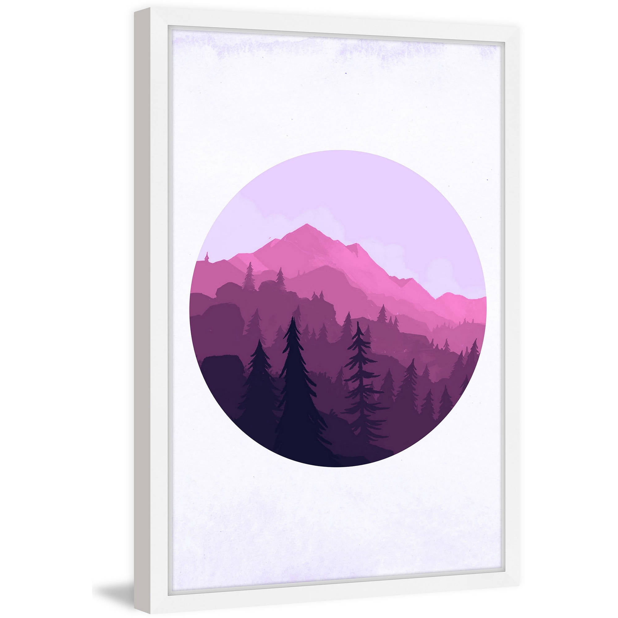 Marmont Hill "Purple Sunset" Framed Painting Print