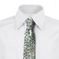 thumbnail image 2 of Floral Necktie, Leaves with Pointy Edges, Dress Tie, 3.7", Multicolor, by Ambesonne, 2 of 3
