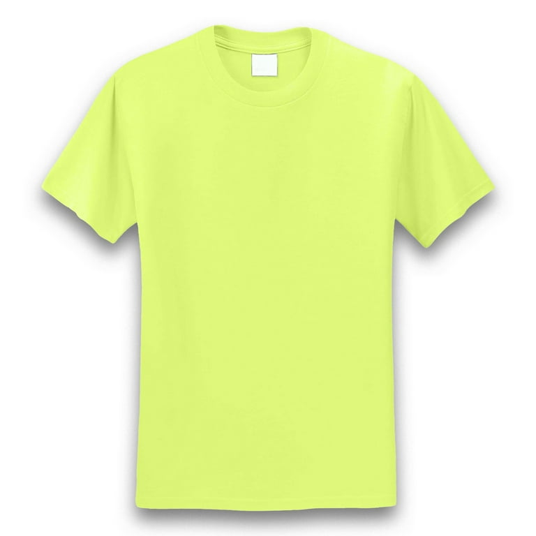 High Visibility Safety Work T-Shirt for Men Dry Fit Poly Short