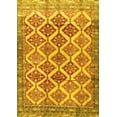 thumbnail image 1 of Ahgly Company Machine Washable Indoor Rectangle Persian Yellow Traditional Area Rugs, 4' x 6', 1 of 4