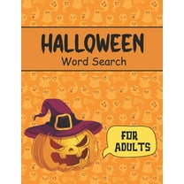 Halloween Word Search: Large Print Spooky Halloween Word Search Puzzles For Adults (Paperback)(Large Print)