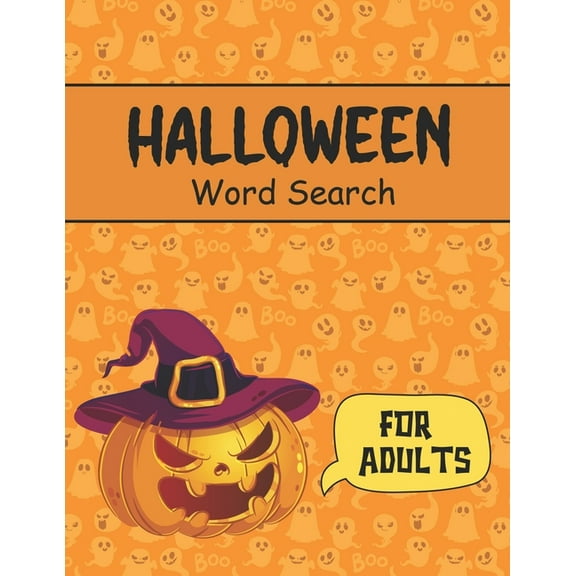 Halloween Word Search: Large Print Spooky Halloween Word Search Puzzles For Adults (Paperback)(Large Print)