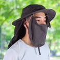 thumbnail image 3 of Sombrero de sombrilla, gorra desmontable para pesca al aire libre, senderismo, orejera, cubierta para el cuello, tecnología innovadora, 3 of 14