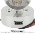 thumbnail image 4 of Interior Lights, Convenient Wide Application Touch Switch DC 12 To 24v RV Swivel LED Spotlight Warm White Light Silver Dimmable  For Trucks Campervans Trailers, 4 of 8