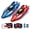 2 Batteries, variant on 2 Pack Remote Control Racing Boat Set, 2.4GHz Dual Motor Water Toy with 4 Rechargeable Batteries, Red and Blue Boats for Kids Boys Girls