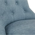 thumbnail image 7 of Pemberly Row Tufted Office Chair in Sky Blue Fabric with Gray Wood Base, 7 of 7