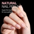 thumbnail image 2 of Short Square Nail sets Soft Gel Full Cover Clear Gelly Nail Tips Half Matte Acrylic Nail Tips Pre-Filed Fake Press on Nail Tips for Extension Home DIY Salon Manicure 216PCS 12 Sizes, 2 of 5