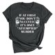 thumbnail image 1 of Tops de Mujer Elegantes Blusas Casuales Camisas de Moda Suelta Cuello Redondo Estampado de Letras Camiseta de Manga Corta Odeerbi ODB167044, 1 of 8