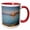 Red/White, variant on 3drose, Greece, Crete, Chania, Harbor, Venetian Lighthouse - Eu12 Dgu0320 - Darrell Gulin, 11oz Two-tone Yellow Mug