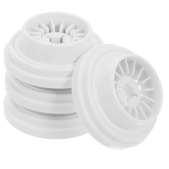 IDEANATEGRATE 4Pcs Sewing Machine Spool Pin Cap Thread Holding Home Users White Sturdy Plastic