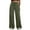 Green, variant on Tauxra Women's Casual Pants Womens High Waist Loose Wide Leg Pants with Pockets Ladies Trendy Solid Color Palazoo Pants with Drawstring Strap