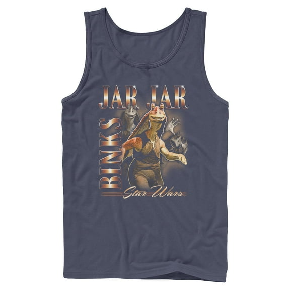 Mens Star Wars Jar Jar Binks Collage Tank Top