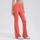 thumbnail image 4 of Pincandy Women's Solid Color High Waist Elastic Waist Yoga Pants, Flared Hem, Casual & Fitness Activities, 4 of 4