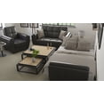 thumbnail image 3 of Ottomanson Origins Air Sleeper Loveseat, Black Leatherette Fabric, 3 of 10