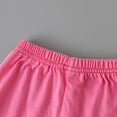 thumbnail image 6 of TOWED22 Kids Toddler Girl Clothes Summer 2 Piece Outfits Love Printed Square Neck Bubble Sleeve Top+Solid Color Shorts Set(Hot Pink,3-4 Y), 6 of 8