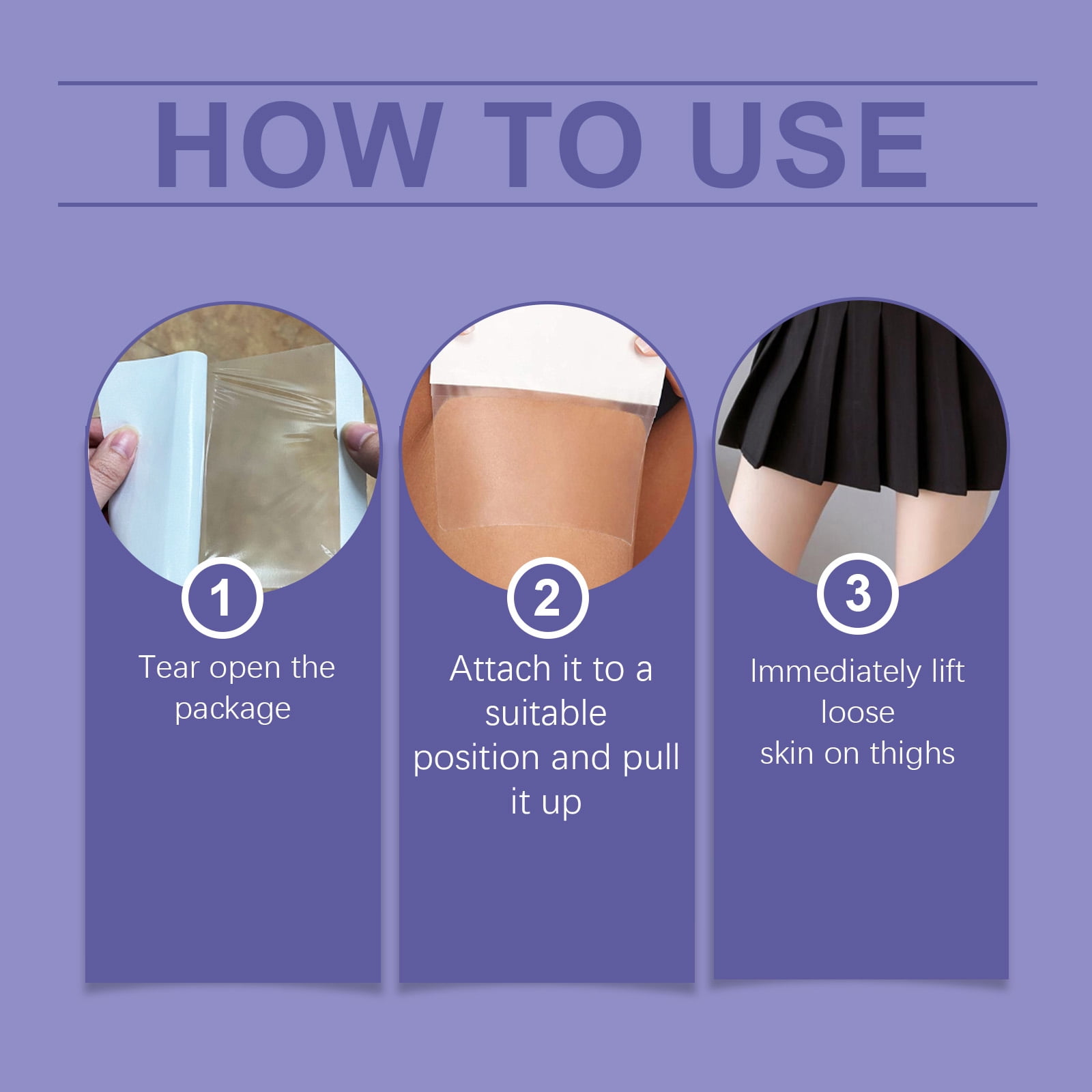 Alvantor Thigh Lift Tape, Anti Cellulite Thigh Tightening Tape Invisible Firming, 10pcs