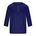 thumbnail image 3 of Awdenio Shirts for Men Long Sleeve Shirts Waffle Button Casual Basic Lightweight Tops, 3 of 5