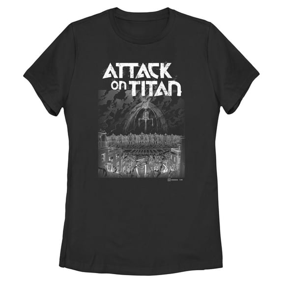 Womens Attack on Titan The Rumbling Scene T Shirt