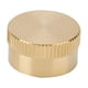 thumbnail image 1 of Tapa de recarga de latón macizo Tapa de botella de propano de 1 lb Cilindro protector de tanque de gas, 1 of 1