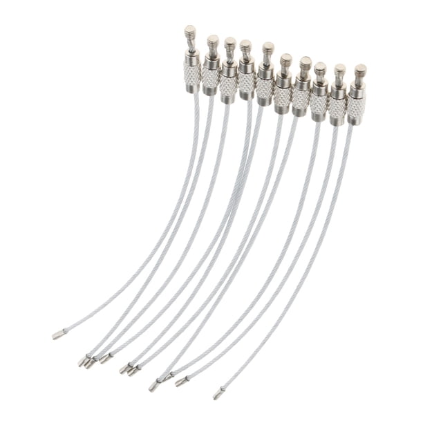 Llaveros de Alambre de acero inoxidable Sunnimix 10 piezas