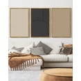 thumbnail image 5 of SHENIFY Modern Minimalist Wall Art 16x24in3pcs Natural Framed Abstract Line Wall Decor Geometric Artwork Bedroom Living Room, 5 of 7
